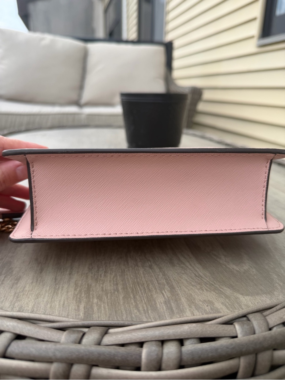 Tory Burch Powder Pink Leather Top-Handle Crossbody with Gold Hardware - Picture 8 of 14